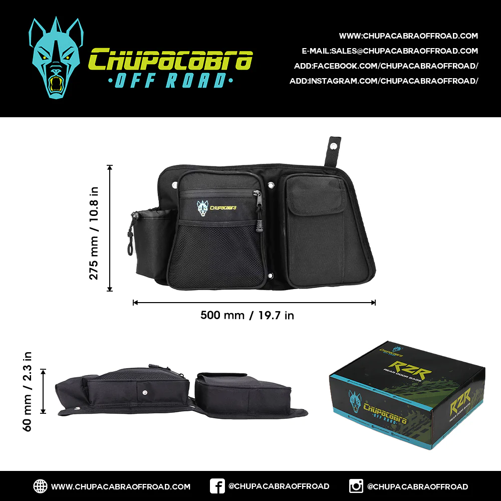Chupacabra Offroad RZR Rear Door Bags 3