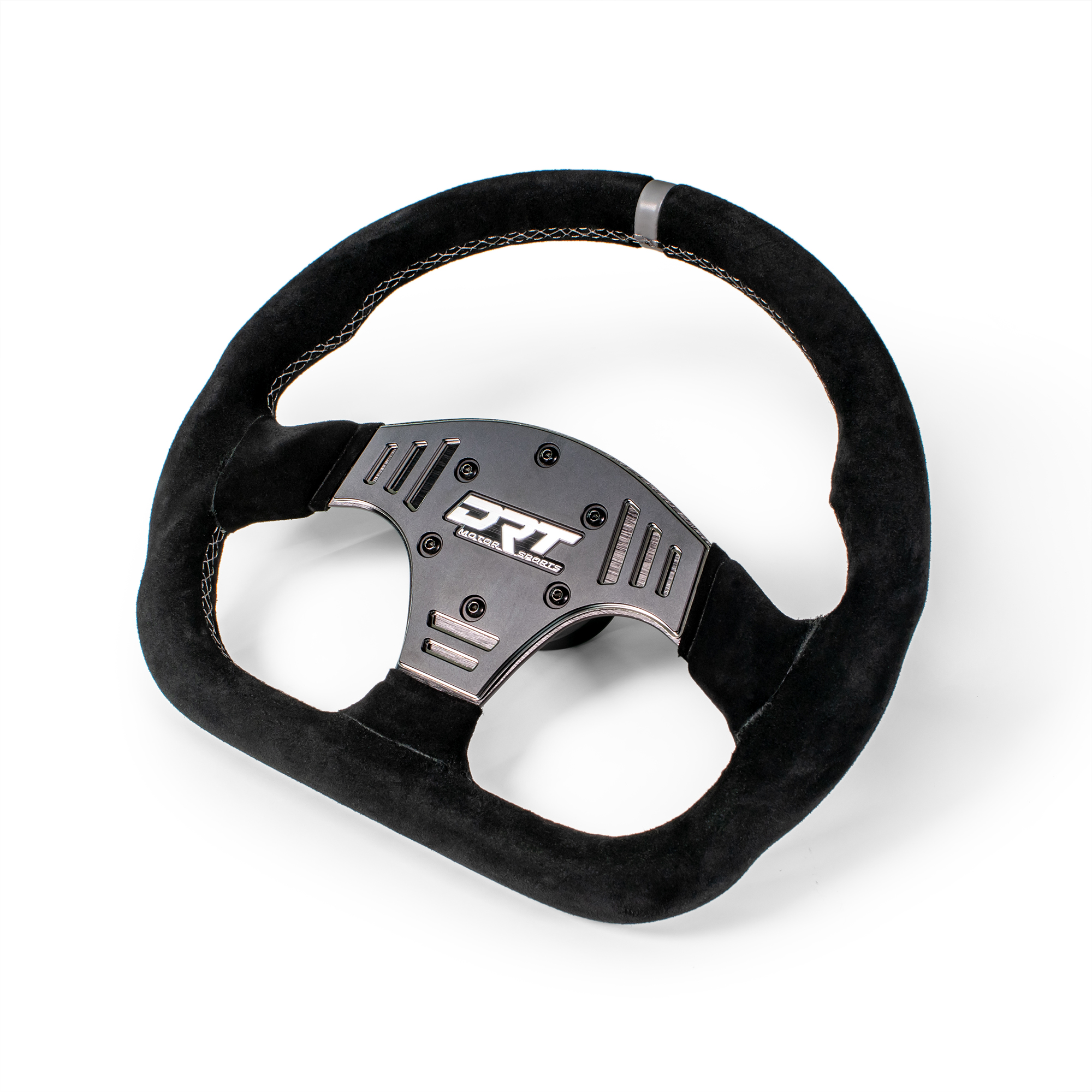 DRT Motorsports 330mm D Shape Suede Steering Wheel 2