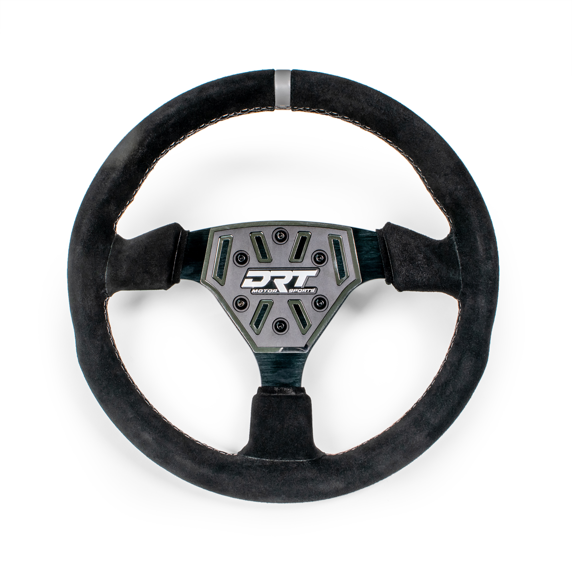 DRT Motorsports 330mm Round Steering Wheel Suede 1