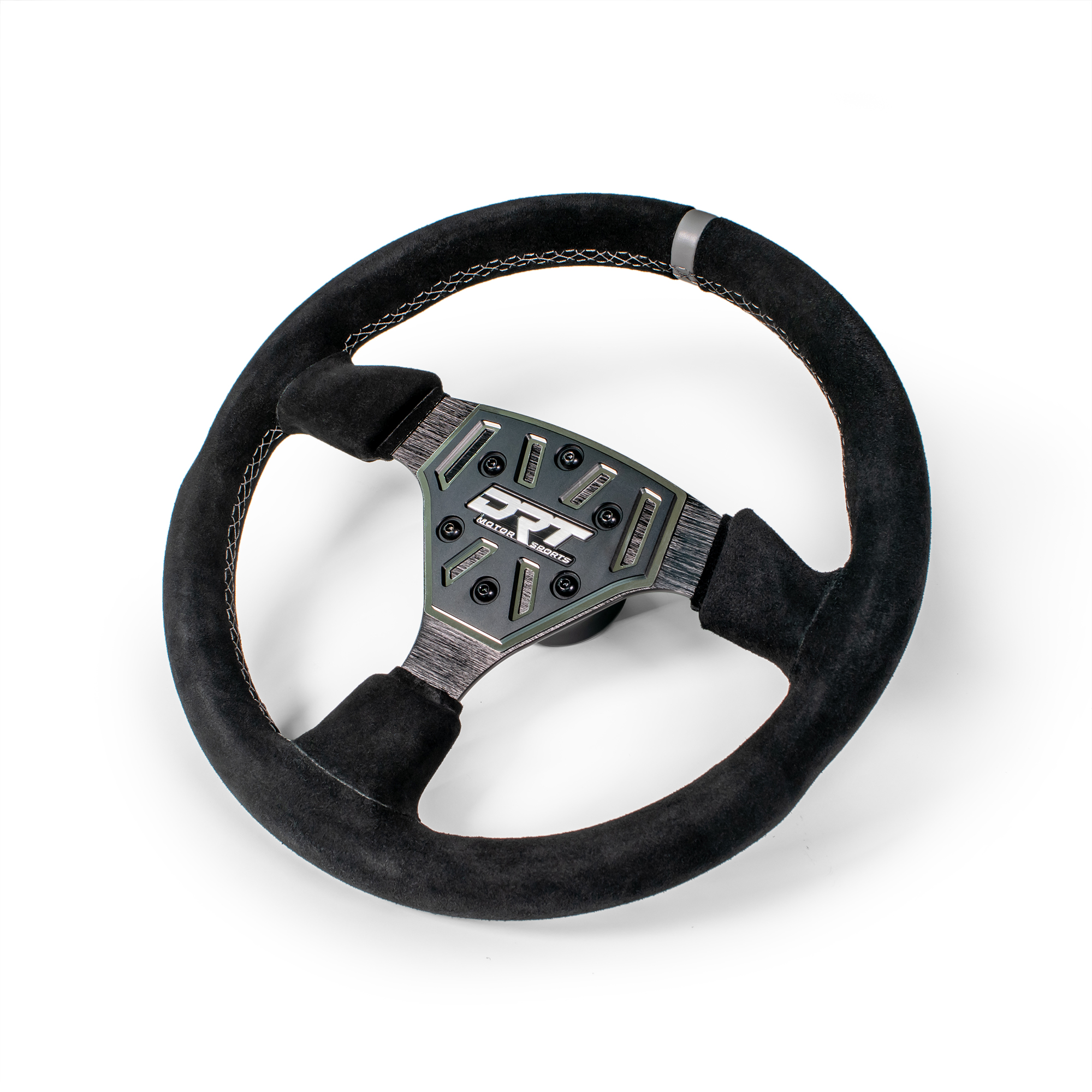 DRT Motorsports 330mm Round Steering Wheel Suede 2