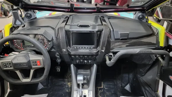 Polaris RZR PRO XP and PRO R Fourwerx Carbon Fiber Dash Trim Kit 4.jpg