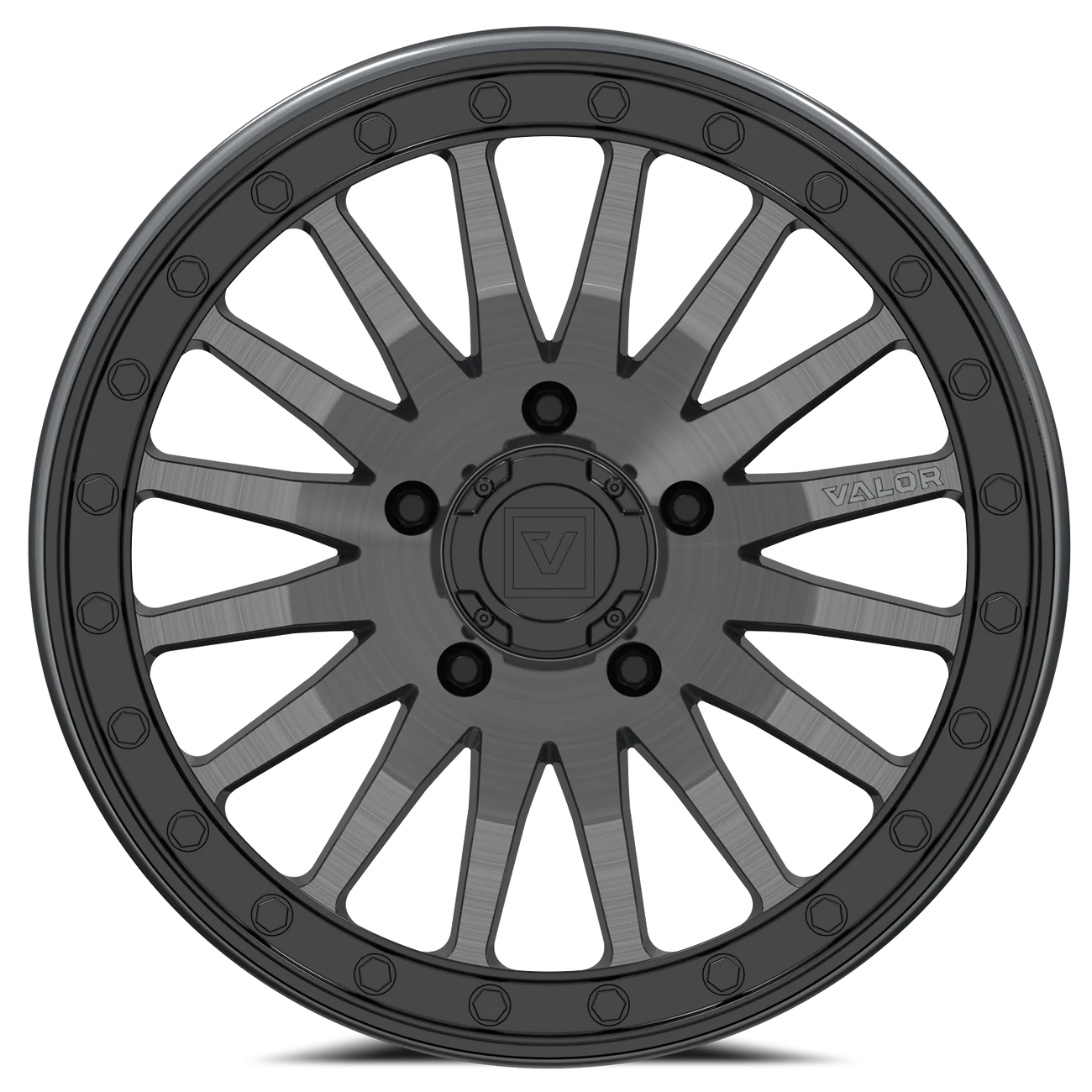 Valor Offroad Polaris Rzr Pro R Wheel V06 Brushed Gunmetal 1