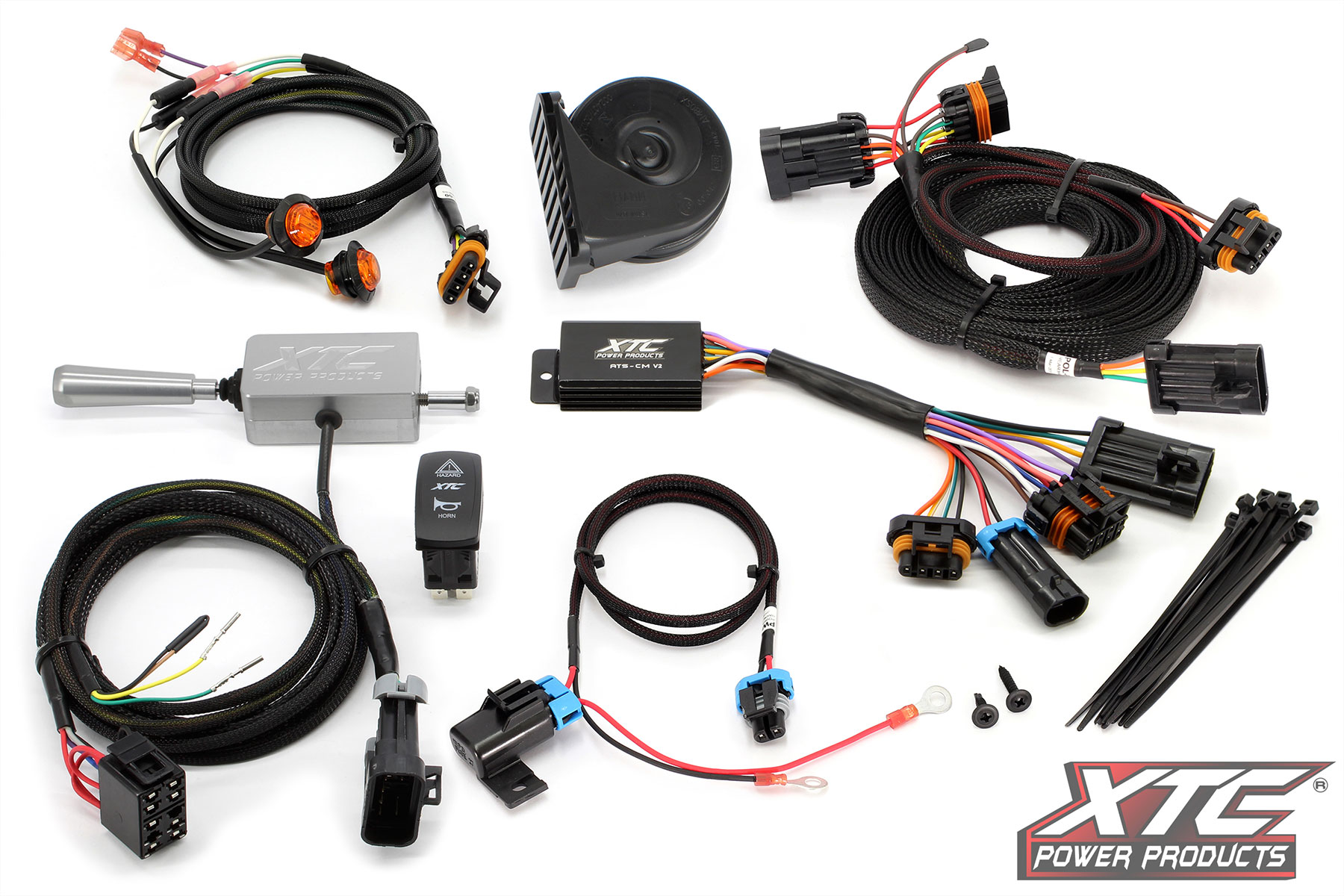 xtc power products polaris rzr turbo s and 19 xp 1000 turbo self canceling turn signal system with billet lever 1