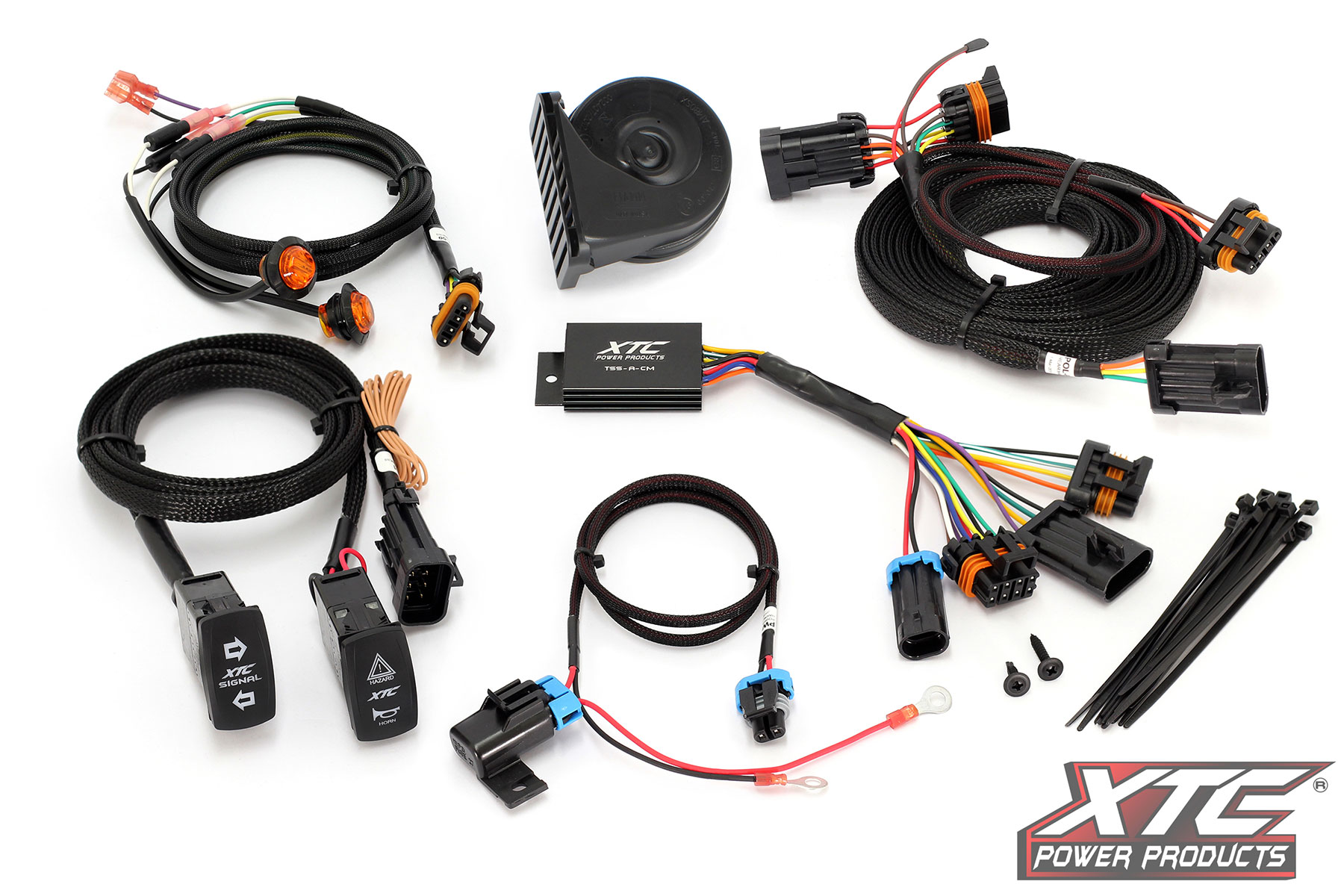 XTC Power Products Polaris RZR Turbo S and 19 XP 1000 Turbo Self Canceling Turn Signal System with Horn 1
