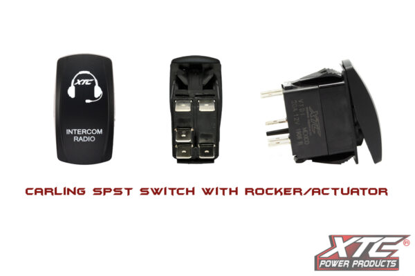 xtc power products intercom radio rocker switch 0