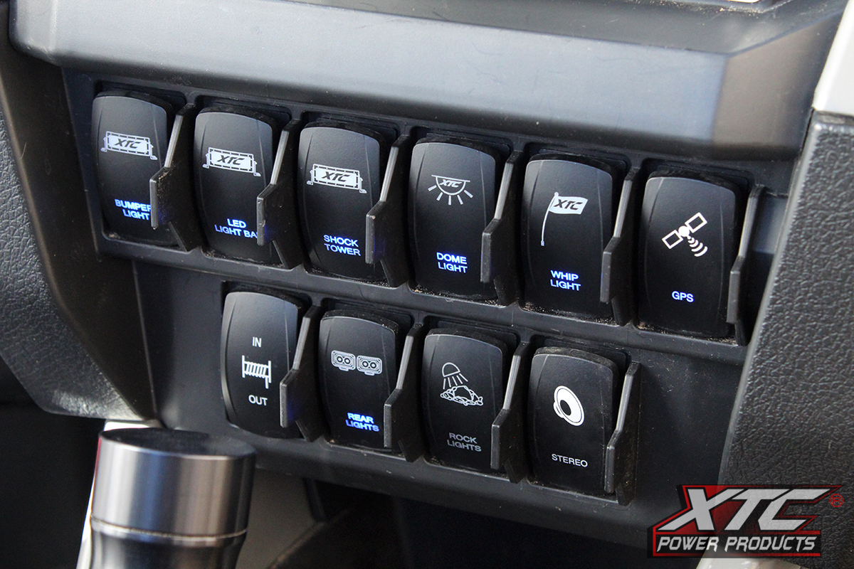 xtc power products polaris rzr pro xp 6 switch power control system switches not included 2
