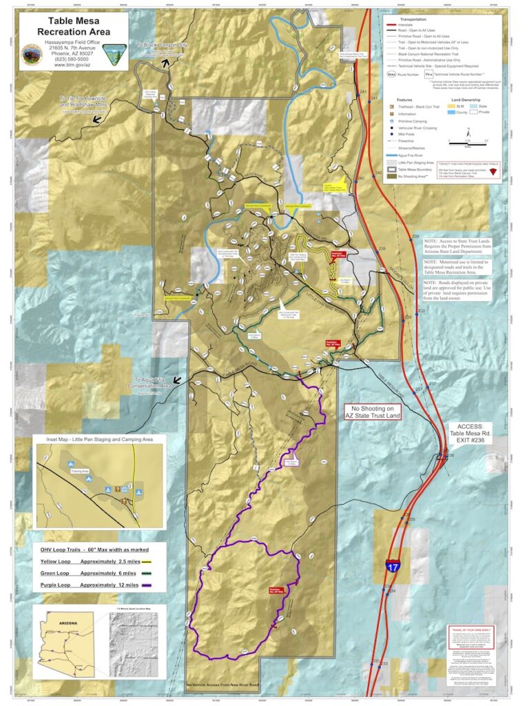 Table Mesa Trail Map 1