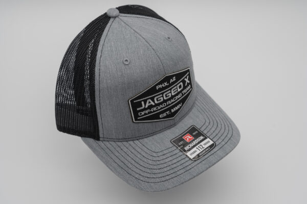 jagged x offroad flat bill hat gray black 4