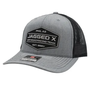 jagged x offroad trucker hat gray black 1