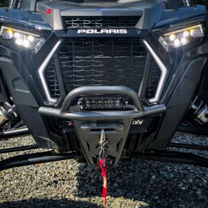 thumper fab polaris rzr turbo s front winch sport bumper 5