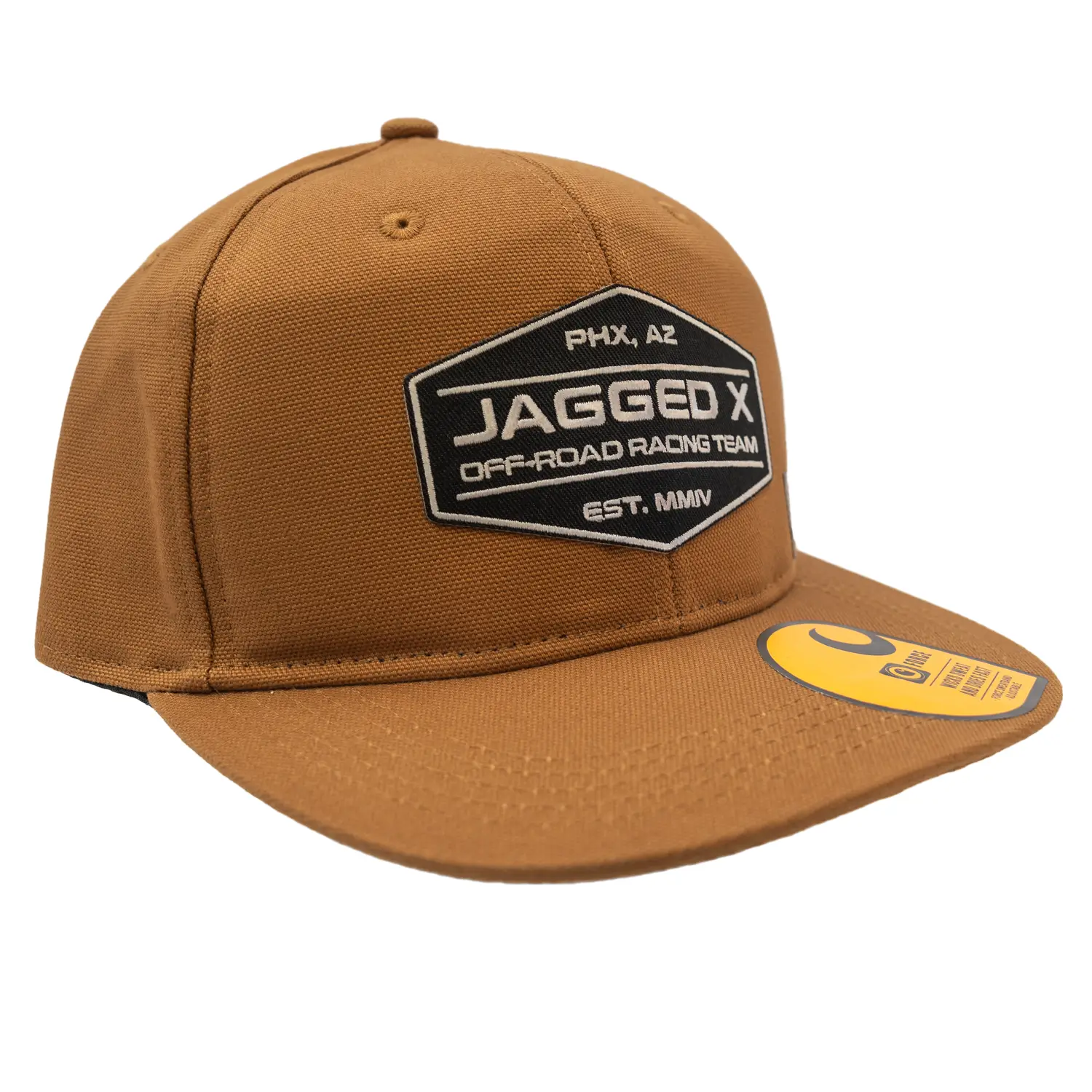 jagged x offroad flat bill hat tan 3