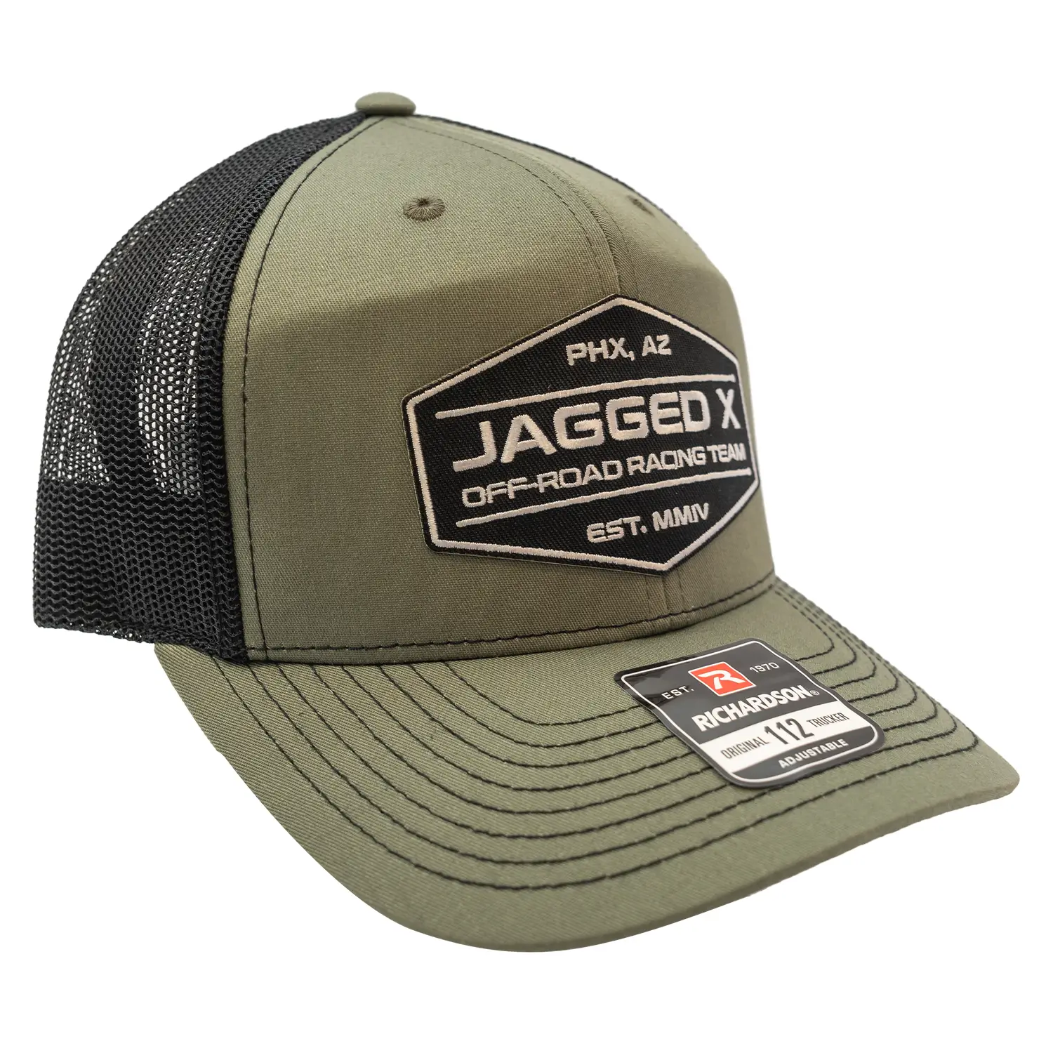 jagged x offroad trucker hat green black 3