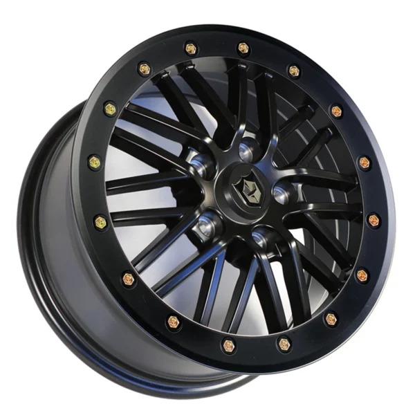 pro armor rath beadlock wheel 15x7 5 lug black 2