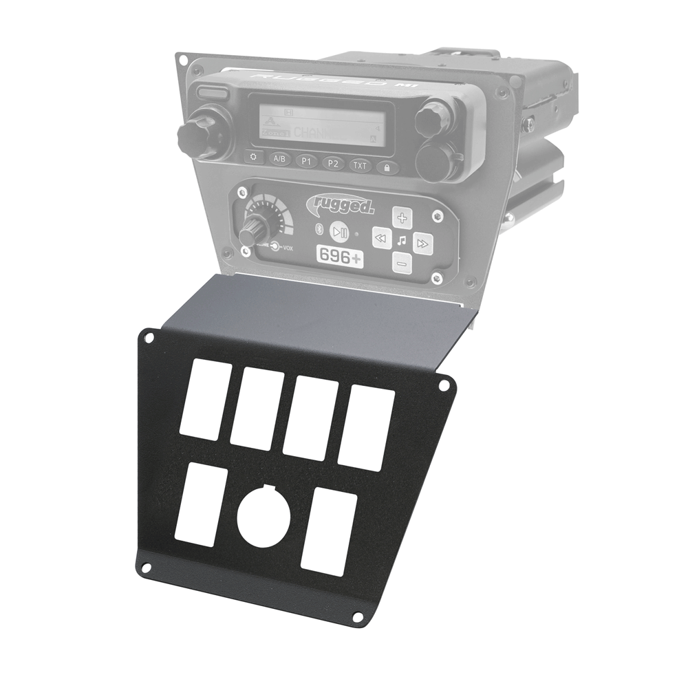rugged radios lower accessory panel for polaris polaris rzr pro xp rzr turbo r and rzr pro r dash mount radio and intercom 12