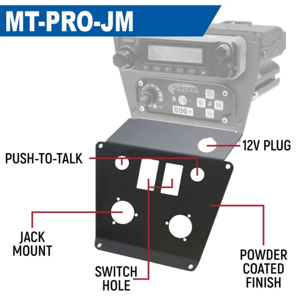 Rugged Radios Lower Accessory Panel For Polaris Polaris Rzr Pro Xp Rzr Turbo R And Rzr Pro R