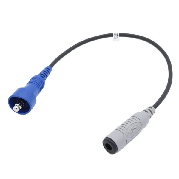 rugged radios male offroad straight cable to female stx stereo or trax stereo intercom adapter