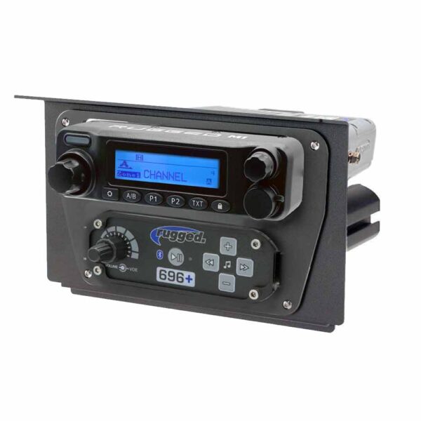 rugged radios polaris rzr xp1 dash mount 696 plus with business band radio 2