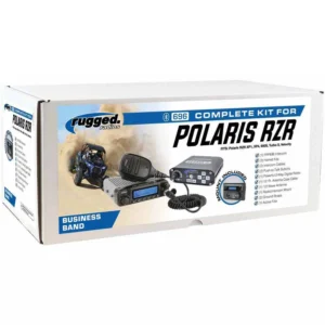 rugged radios polaris rzr xp1 dash mount 696 plus with business band radio 8