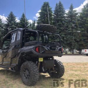 bs fab utv spare tire accessory rack 16