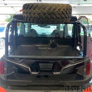 bs fab utv spare tire accessory rack 3