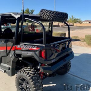 bs fab utv spare tire accessory rack 4