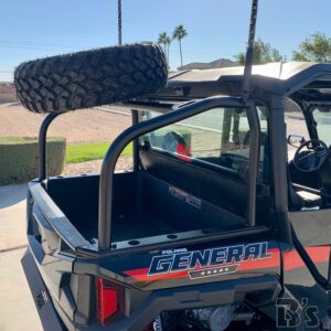 bs fab utv spare tire accessory rack 9