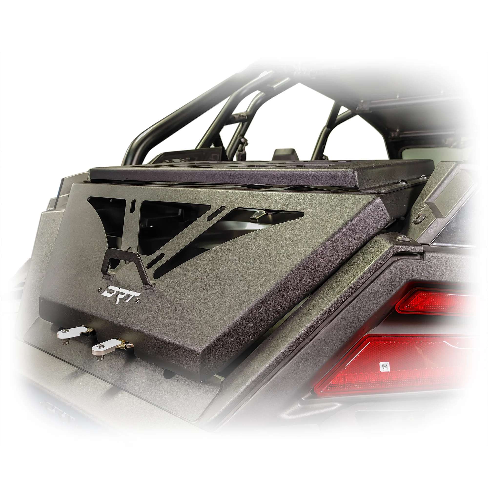 drt motorsports polaris rzr pro r 2022 packout mount for tire carrier adventure rack 3.jpg