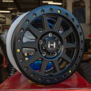 hostile forged wheel baja satin black 4