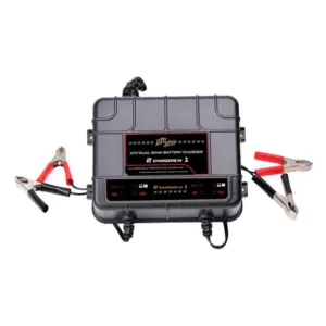 utv stereo dual bank 12v battery charger 1