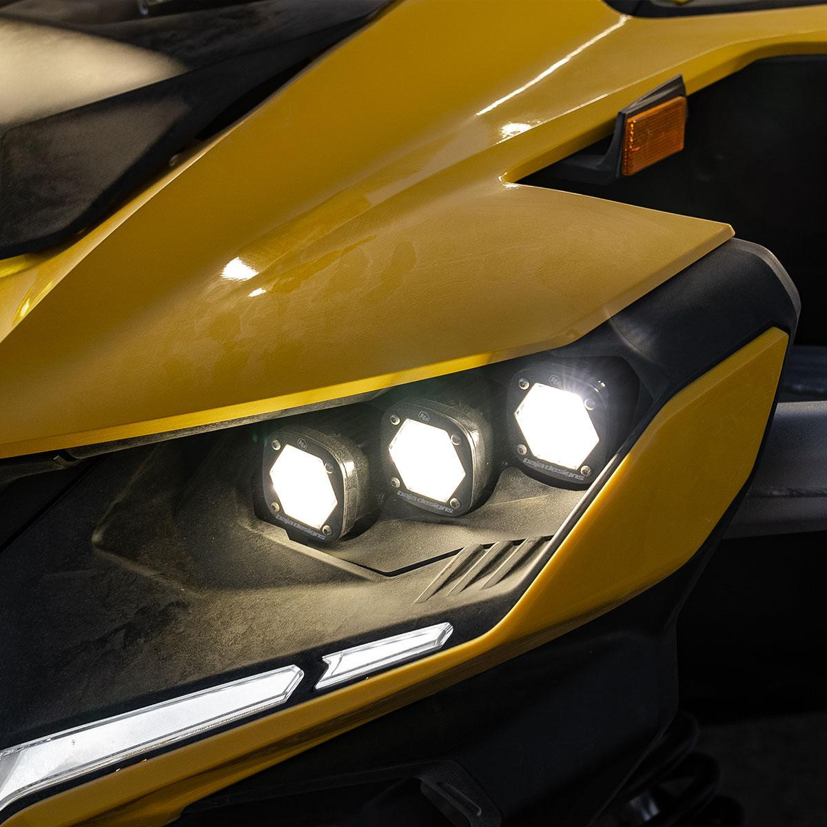 can am maverick r triple s1 unlimited headlight kit 1