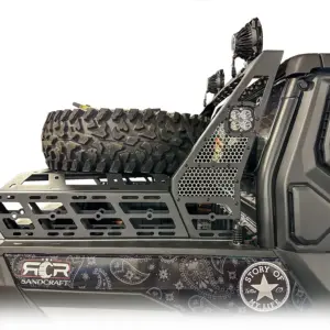 drt 2024 xpedition chase rack tire carrier system 2