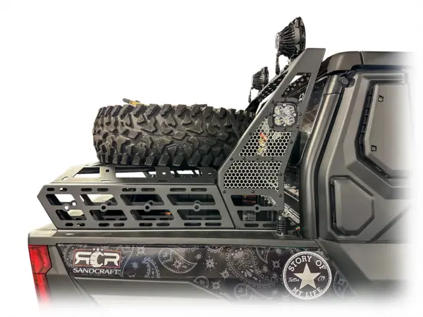 drt 2024 xpedition chase rack tire carrier system 2