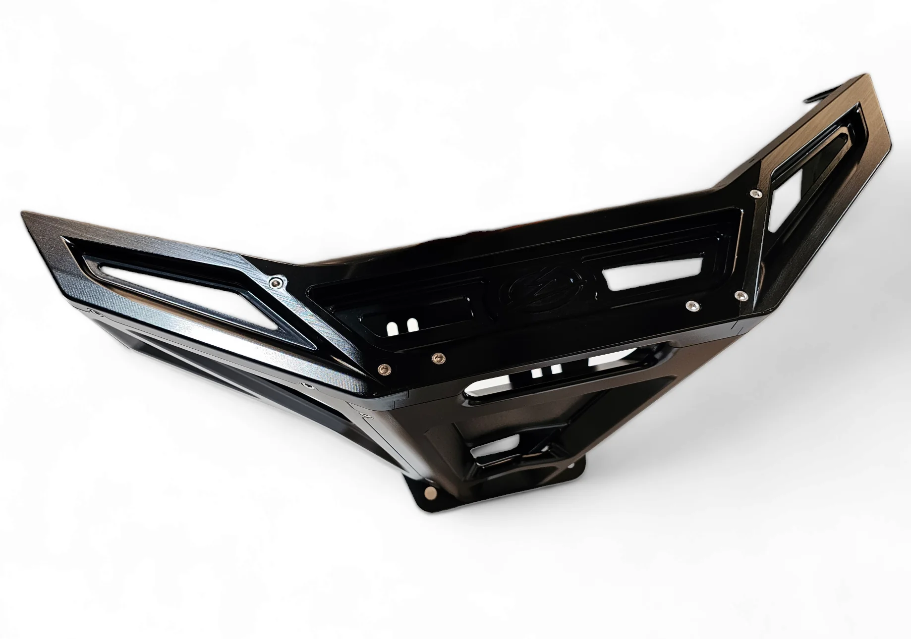 electric offroad design 2022 polaris rzr pro r turbo r machined billet front winch bumper black hard anodize 1.png