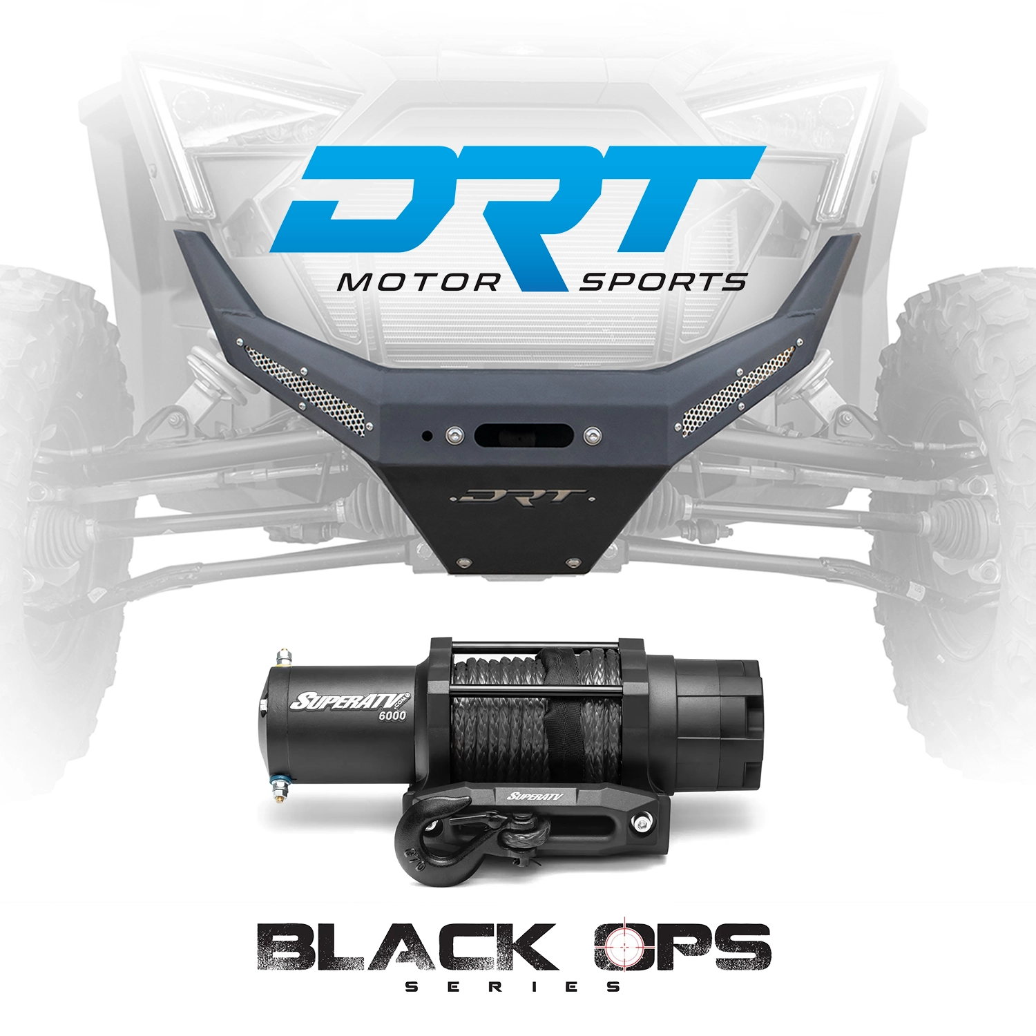 Polaris RZR Pro XP - DRT Motorsports Front Winch Bumper & Black Ops ...