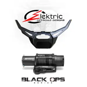 3 black ops winch and elektric offroad design 2022 polaris rzr pro r turbo r volt front winch bumper combo