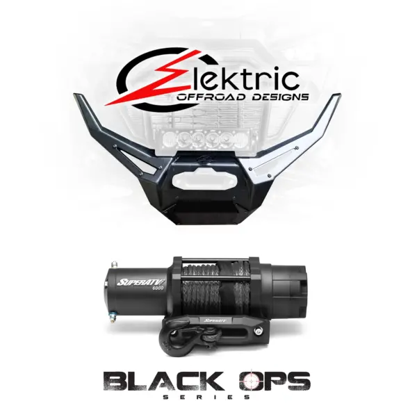 4 black ops winch and elektric offroad design 2020 polaris rzr pro xp volt front winch bumper combo