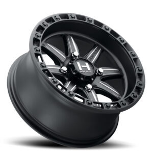 hostile wheels h109 alpha utv satin black milled 1