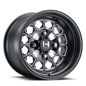 hostile wheels h125 pismo utv full satin black milled