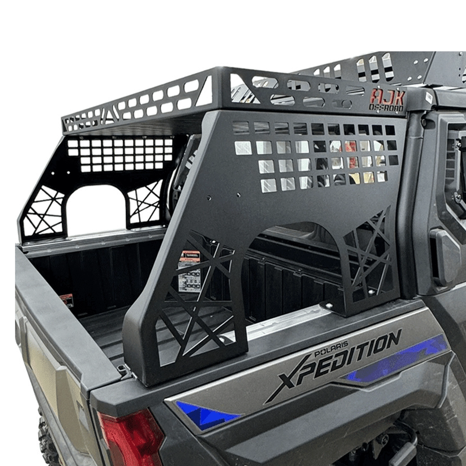 ajk offroad polaris xpedition headache rack 3 4 rack 7