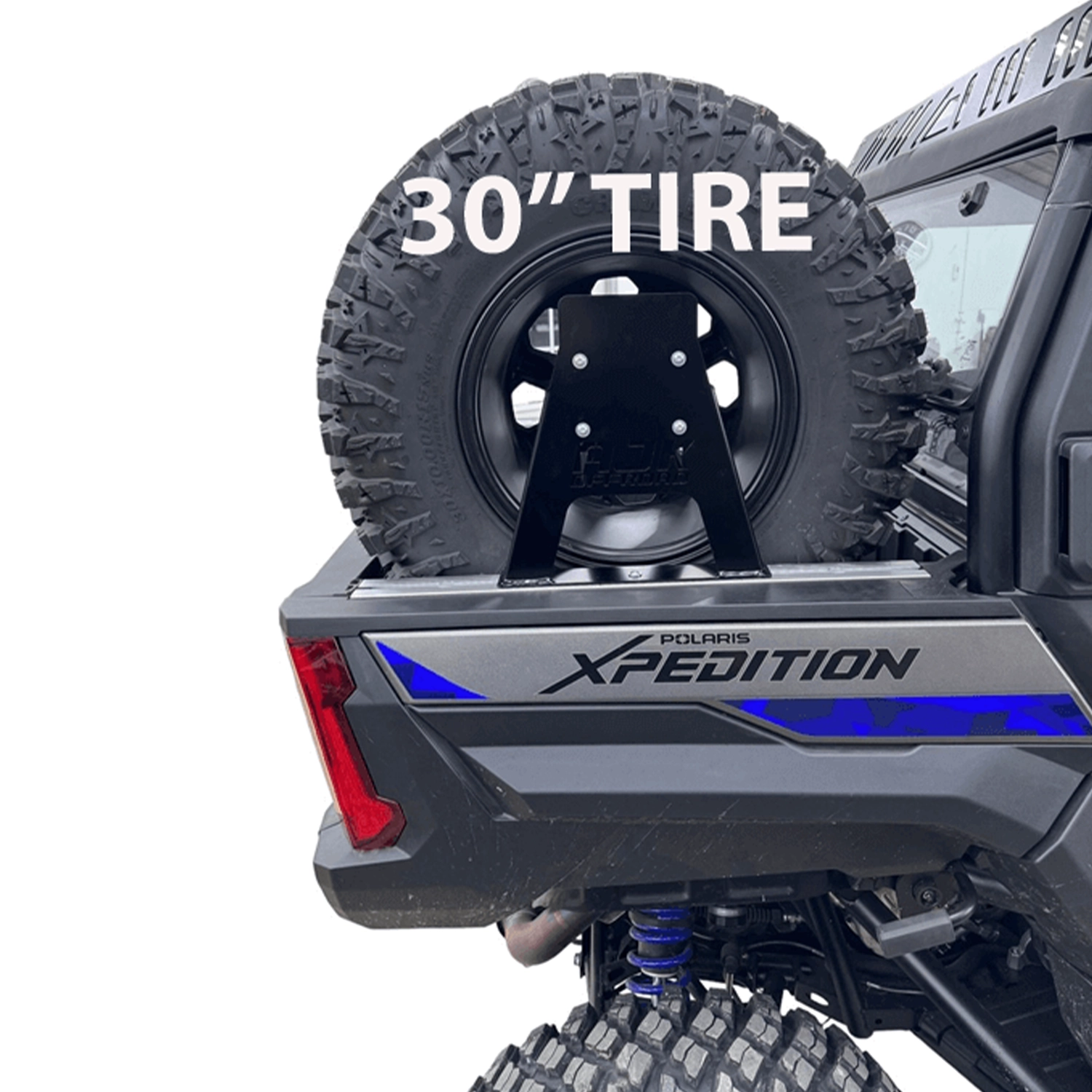 ajk offroad polaris xpedition spare tire carrier 8