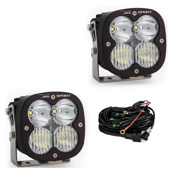 baja designs xl sport led auxiliary light pod pair universal 4