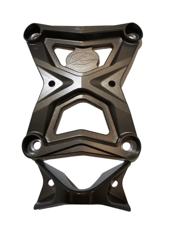 elektric offroad designs polaris rzr pro xp radius rod plate with tow hook gunmetal 4.png