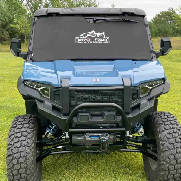 pro fab outdoors padded windshield cover for polaris xpedition