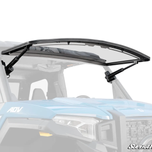 superatv polaris xpedition maxdrive power flip windshield 9