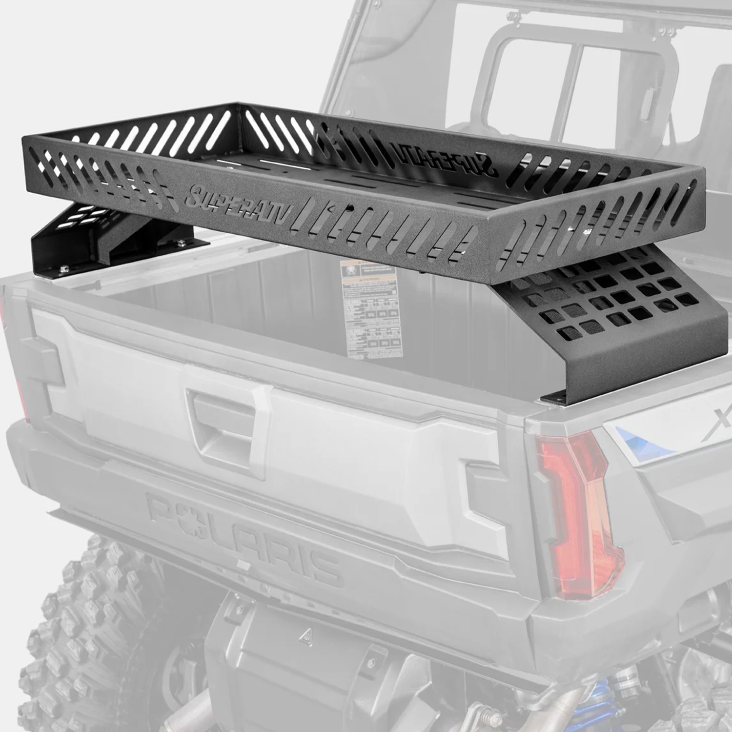 superatv polaris xpedition xp bed rack delta 7