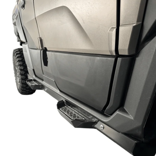 ajk offroad polaris xpedition rock sliders with step 6