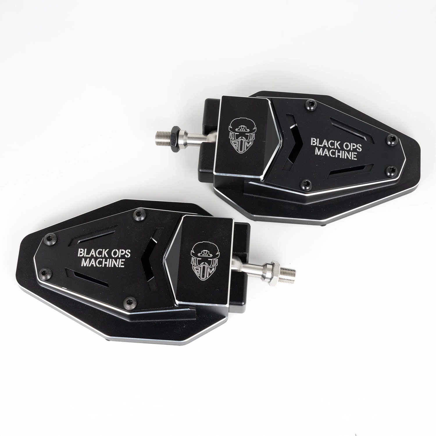 black ops machine utv side mirror set 1