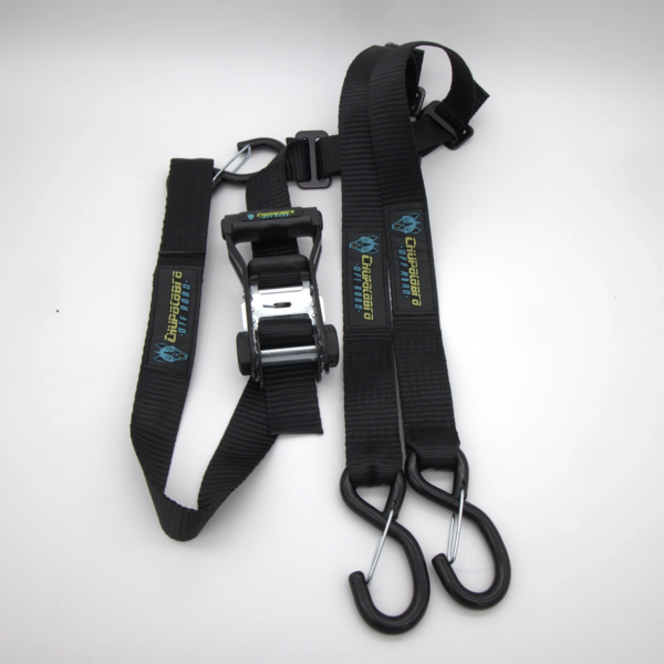 chupacabra offroad ratcheting spare tire y strap 4