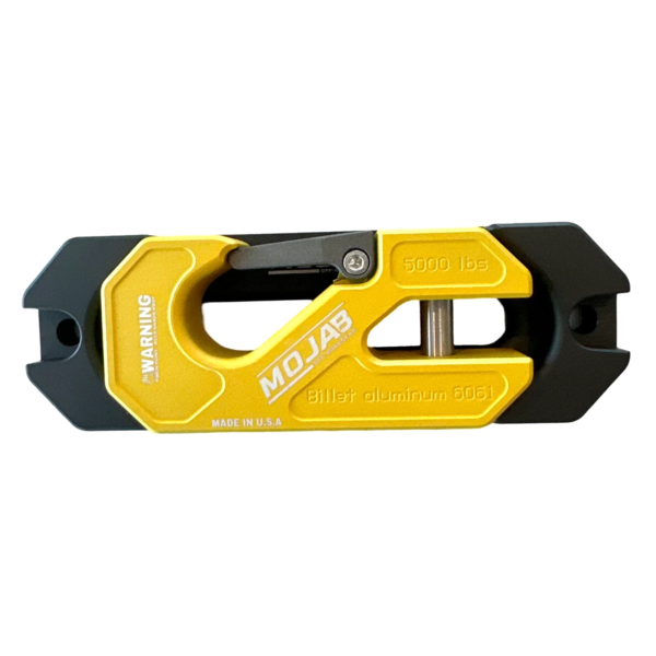 mojab offroad side by side utv aluminum recessed winch shackle with fairlead kit closed latch 3