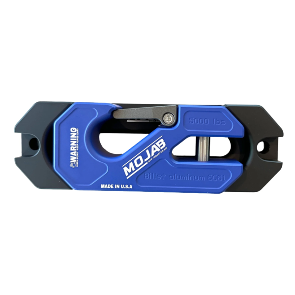 mojab offroad side by side utv aluminum recessed winch shackle with fairlead kit closed latch 6